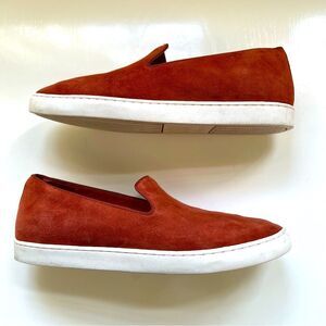 Birdies Shoes Suede Leather Slip On Swift Sneaker Rust Comfort Size 8.5